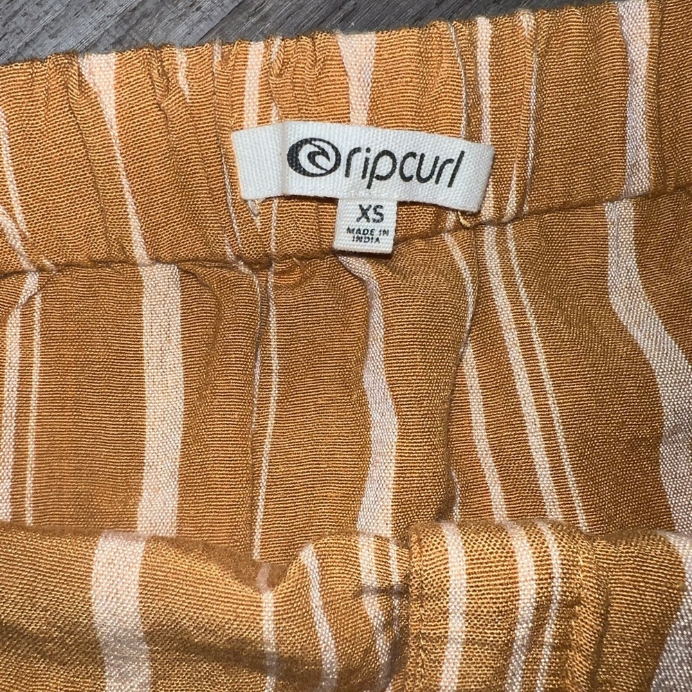 Rip Curl Sunchasers Linen Blend Stripe Midi Skirt… - image 3